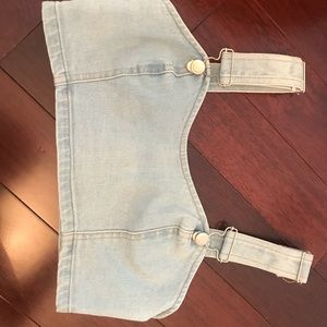 Denim Bralette Top.